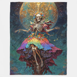 Seven Powers Santa Muerte Fleecedecke