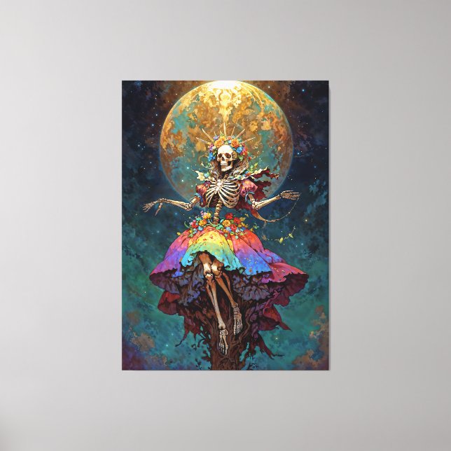 Seven Powers Santa Muerte Leinwanddruck (Vorderseite)