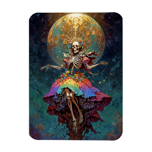 Seven Powers Santa Muerte Magnet (Vertikal)