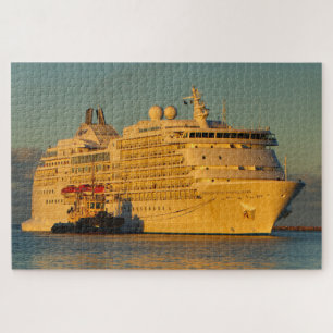 Seven Seas Navigator Kreuzfahrtschiff bei Morgend Puzzle