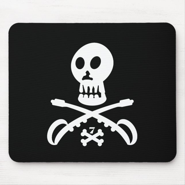 SEVEN SKULL BY MASANSER PIXELAT MOUSEPAD (Vorne)