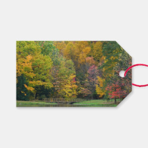 Seven Springs Fall Bridge II Herbstlandschaft Geschenkanhänger