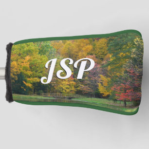 Seven Springs Fall Bridge II Herbstlandschaft Golf Headcover