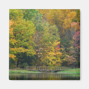 Seven Springs Fall Bridge II Herbstlandschaft Magnet
