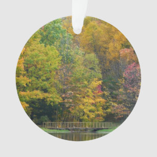 Seven Springs Fall Bridge II Herbstlandschaft Ornament
