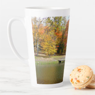 Seven Springs Fall Bridge III Herbstlandschaft Milchtasse