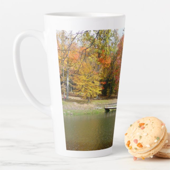 Seven Springs Fall Bridge III Herbstlandschaft Milchtasse (Beispiel)