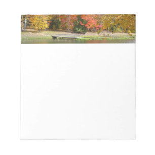 Seven Springs Fall Bridge III Herbstlandschaft Notizblock