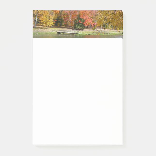 Seven Springs Fall Bridge III Herbstlandschaft Post-it Klebezettel (Vorderseite)