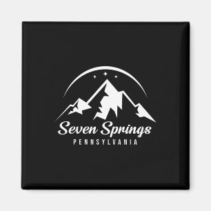 Seven Springs Pennsylvania Skigebiet Snowb Magnet