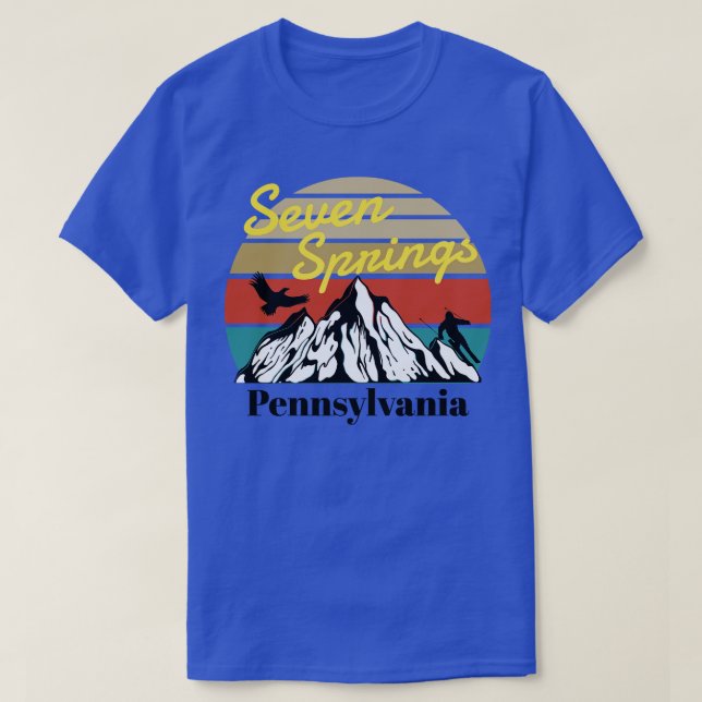 Seven Springs Ski Pennsylvania 1 T-Shirt (Design vorne)