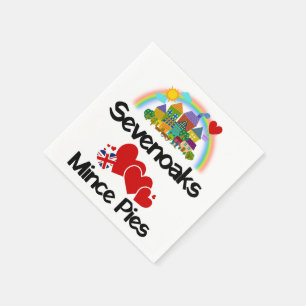Sevenoaks, Kent UK Lieben Mincepies Serviette