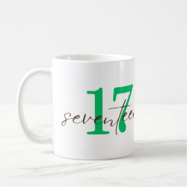 Seventeenth 17 Year Anniversary Personalization Kaffeetasse