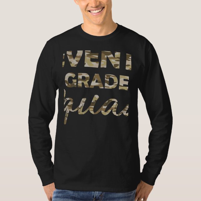 Seventh Grade Camo Teacher Welcome Back To School T-Shirt (Vorderseite)