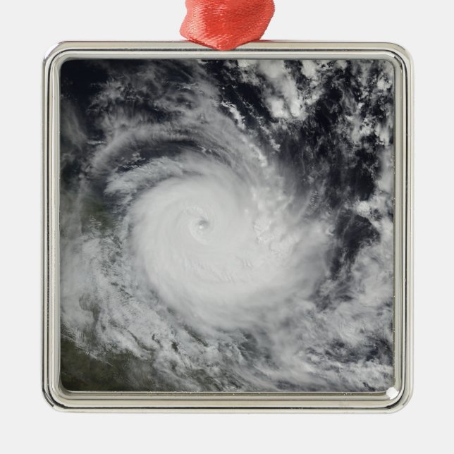 Severe Tropical Cyclone Hamish Silbernes Ornament (Vorne)