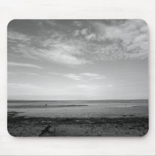 Severn Estuary at Penarth (B&W) Mousepad