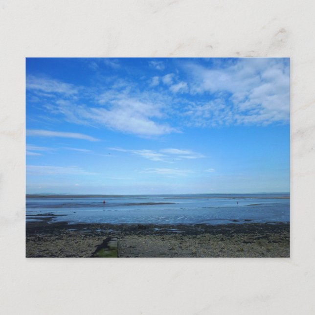 Severn Estuary in Penarth Postkarte (Vorderseite)