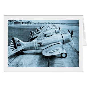 Seversky P-35 Vintage WWII Kämpfer-Flugzeuge