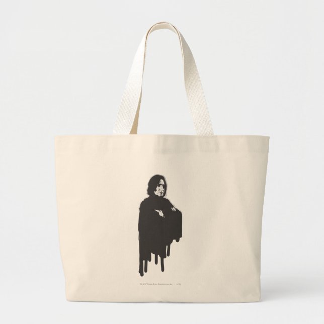 Severus Snape Arms Crossed B-W Jumbo Stoffbeutel (Vorne)