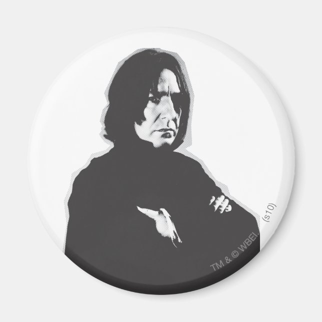 Severus Snape Arms Crossed B-W Magnet (Vorne)