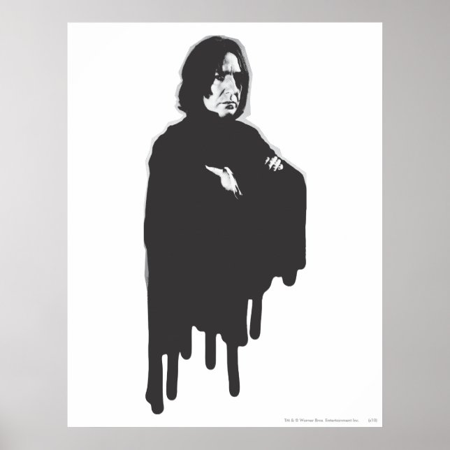 Severus Snape Arms Crossed B-W Poster (Vorne)