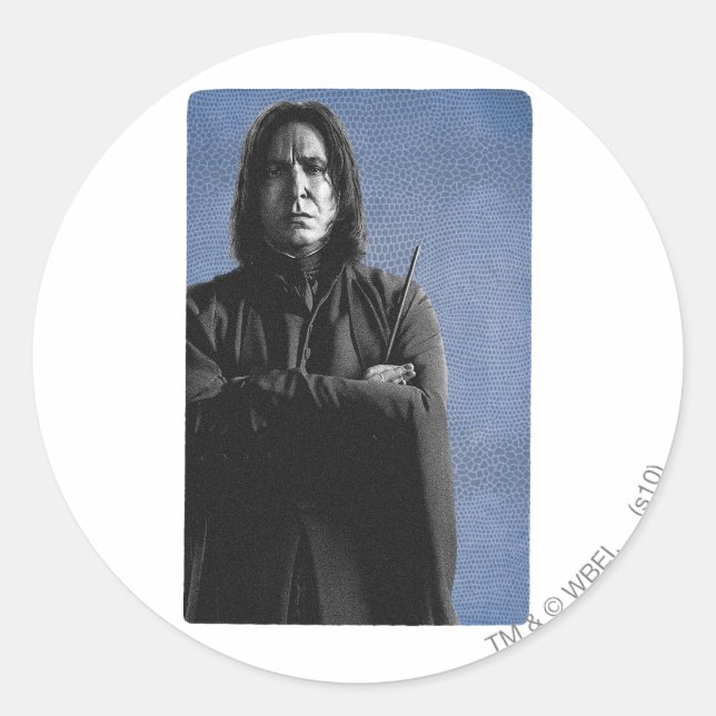 Severus Snape Runder Aufkleber (Vorderseite)