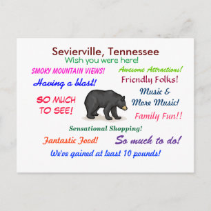 Sevierville, Tennessee Postkarte