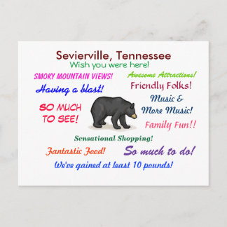 Sevierville, Tennessee Postkarte