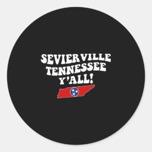 Sevierville Tennessee Y'all Tn Südstaaten Urlaub Runder Aufkleber