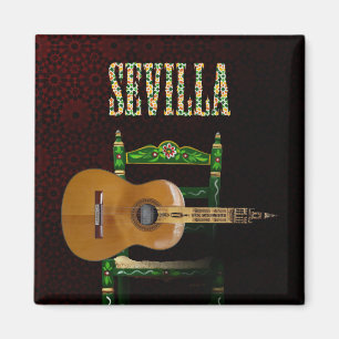 SEVILLA. Flämische Gitarre mit Giralda von Magnet