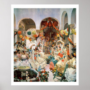 Sevilla (Öl auf Leinwand) Poster