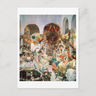Sevilla (Öl auf Leinwand) Postkarte