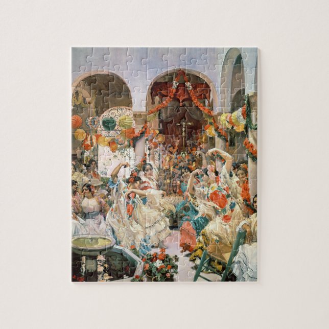 Sevilla (Öl auf Leinwand) Puzzle (Vertikal)