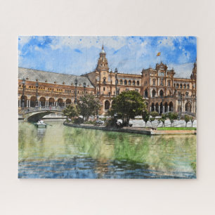 Sevilla - Plaza De Espana Puzzle