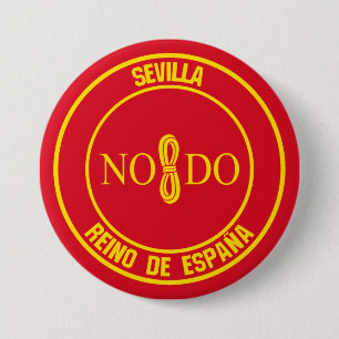 Sevilla Round Emblem Button