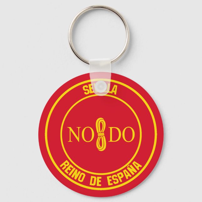 Sevilla Round Emblem Schlüsselanhänger (Vorderseite)