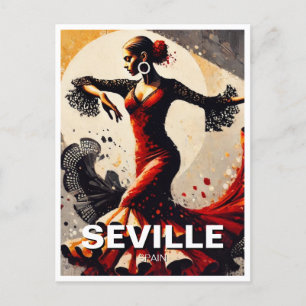 Sevilla Spain Flamenco Dancer Postkarte