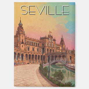 Sevilla Spain Plaza de Espana Magnet