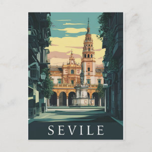 Sevilla Spain Reisen Retro Postkarte