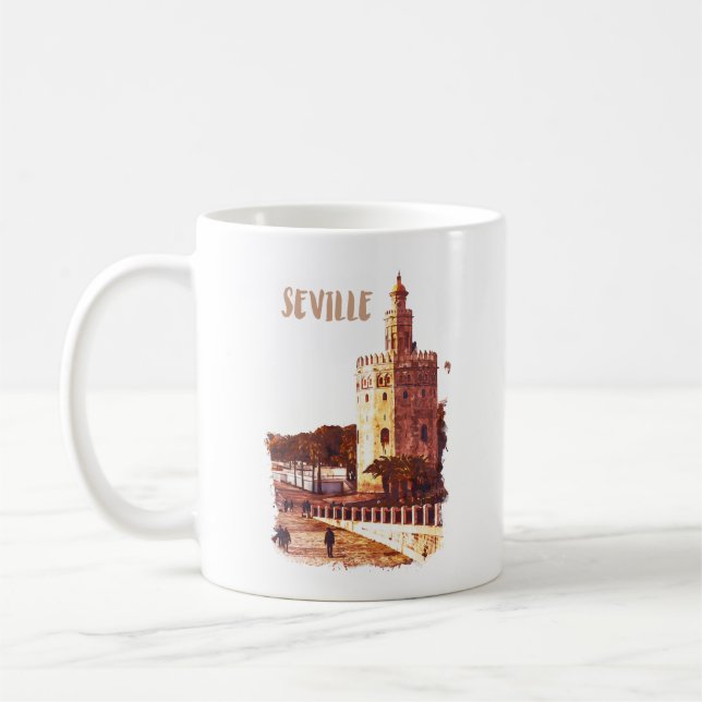 Sevilla Spanien Andalusien Reisen Kaffeetasse (Links)