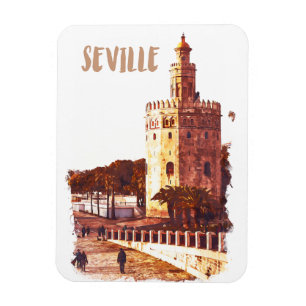 Sevilla Spanien Andalusien Reisen Magnet