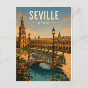 Sevilla Spanien Andalusische Hauptstadt Flamenco R Postkarte