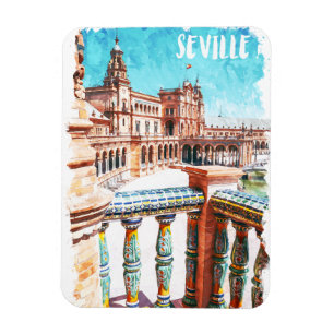 Sevilla Spanien Architektur Magnet
