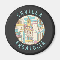 Sevilla Spanien Distressed Circle