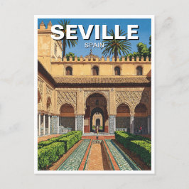Sevilla Spanien Real Alcazar Postkarte