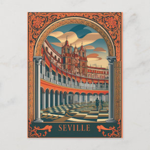 Sevilla Spanien Reisen Antique Postkarte