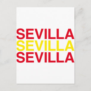 SEVILLA - Spanische Flagge Postkarte