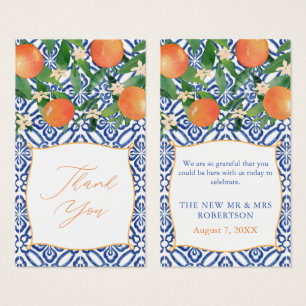 Seville Orange Wedding - Positano Blue - Gefallen
