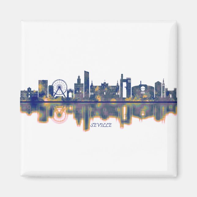 Seville Skyline Magnet (Vorne)