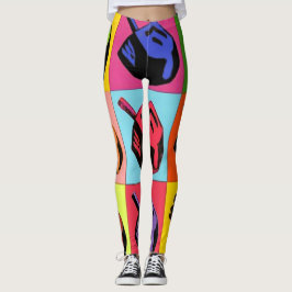 Sevivon Pop Art Leggings